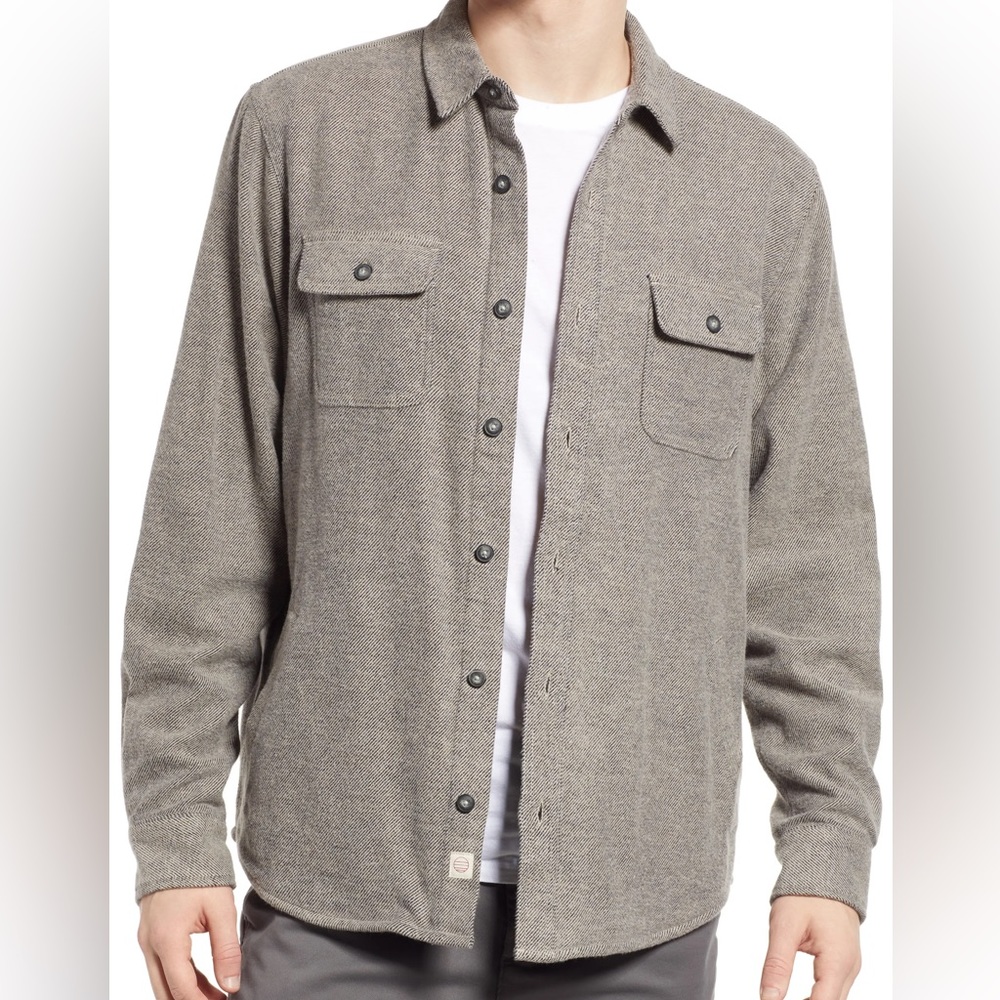 Marine Layer signature lined camping shirt S